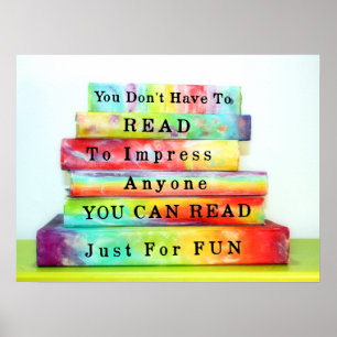 Nur zum Spaß lesen Poster