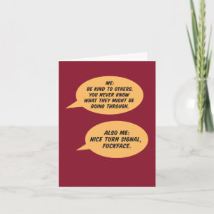 Nur zum Spaß: Sei nett zu anderen Karte