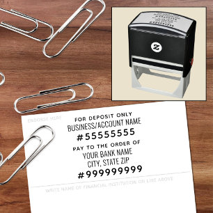 Nur zur Bezahlung an den Besteller Permastempel