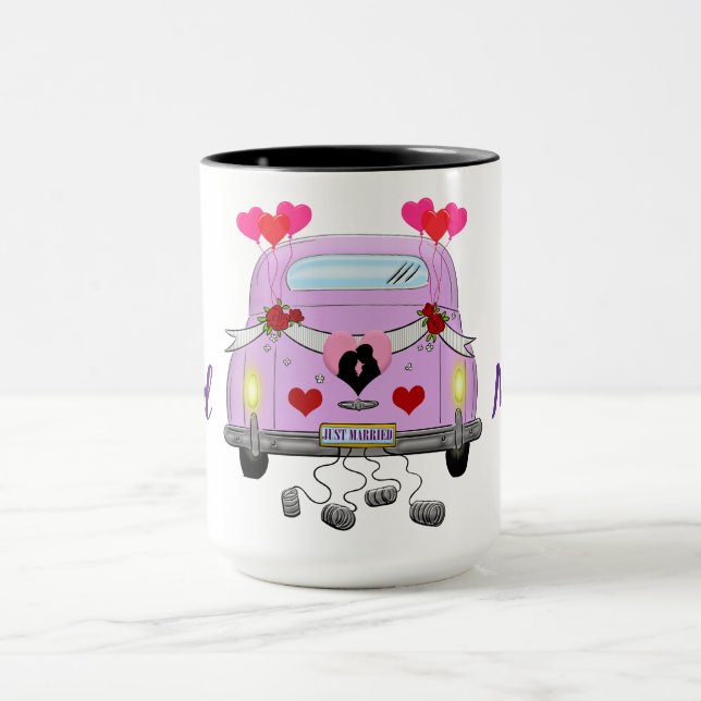 Nur zwei Tone-Kaffee-Tasse verheiratet Tasse (Zentrum)