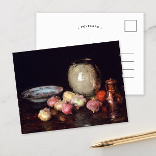 Nur Zwiebeln   William Merritt Chase Postkarte