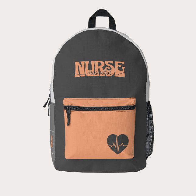 Nuratal NICU Custom Monogram Bedruckter Rucksack (Von Creator hochgeladen)