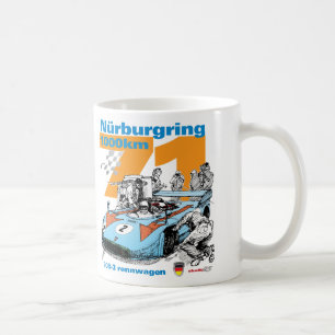 Nurburgring 1973 1000 Kilometer Porsche 908-3 Kaffeetasse