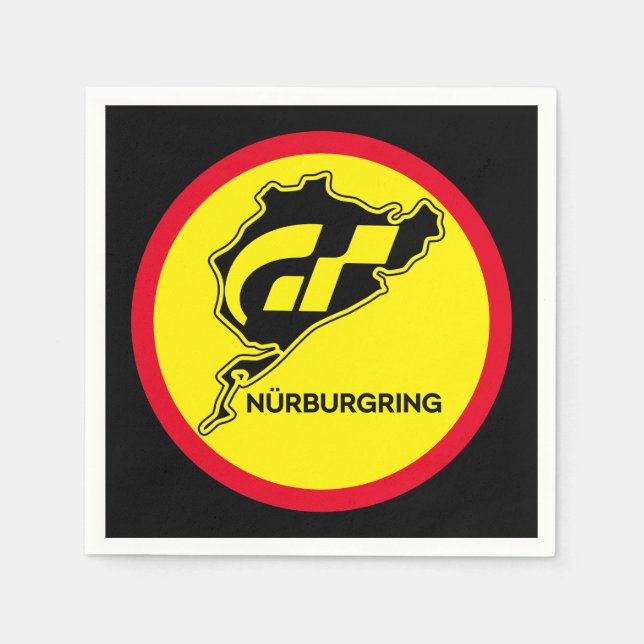 Nurburgring Deutschland Gran Turismo GT Serviette (Vorderseite)
