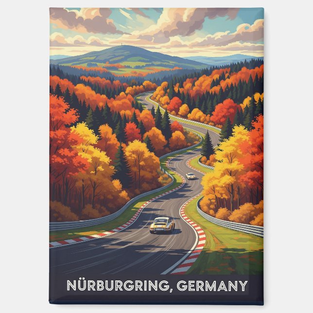 Nürburgring Deutschland Travel Magnet (Vorderseite)
