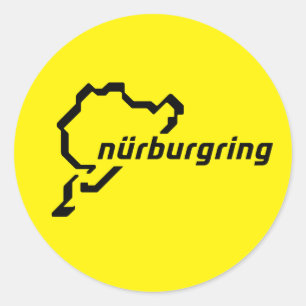 Nurburgring Nordschleife Gran Turismo Driver Runder Aufkleber