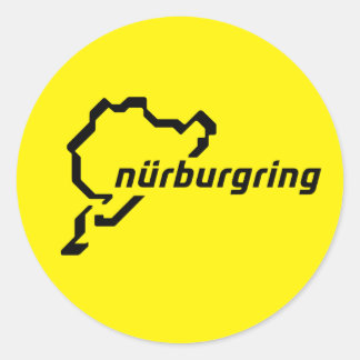 Nurburgring Nordschleife Gran Turismo Driver Runder Aufkleber