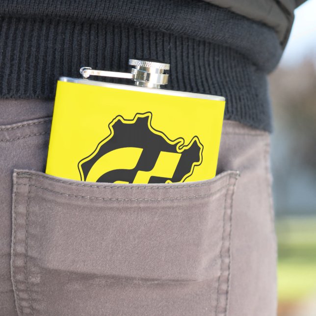 Nurburgring Nordschleife Race Track Gran Turismo Flachmann (Beispiel)