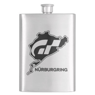 Nurburgring Nordschleife Race Track Gran Turismo Flachmann