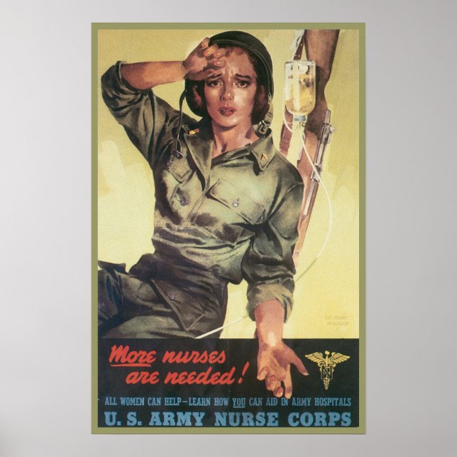 Nurcorps Retro Poster (Vorne)