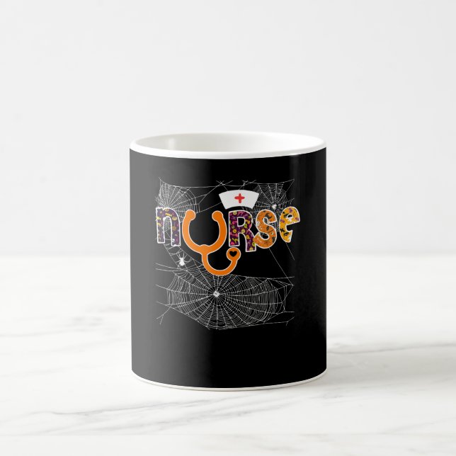 NurHalloween mit Kürbis Boo Spider Wicth Kaffeetasse (Mittel)
