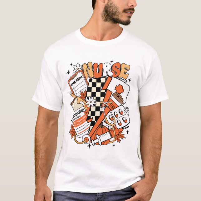 NurHalloween Niedlicher Fall T-Shirt (Vorderseite)