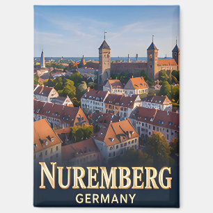 ✈️ Nürnberg Deutschland Reise Geschenk 🏰 Magnet