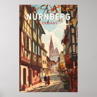 Nürnberg Deutschland Reisen Kunst Vintage