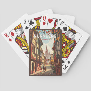 Nürnberg Deutschland Reisen Kunst Vintage Spielkarten
