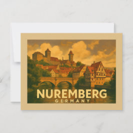 Nürnberg Deutschland Stadt Kunst Postkarte