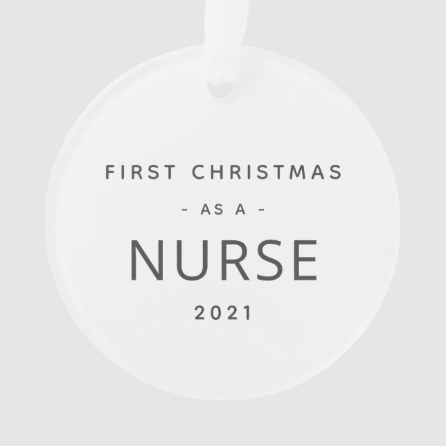 Nürnberg Erstes Weihnachtsfest Moderner, maßgeschn Ornament (Vorderseite)