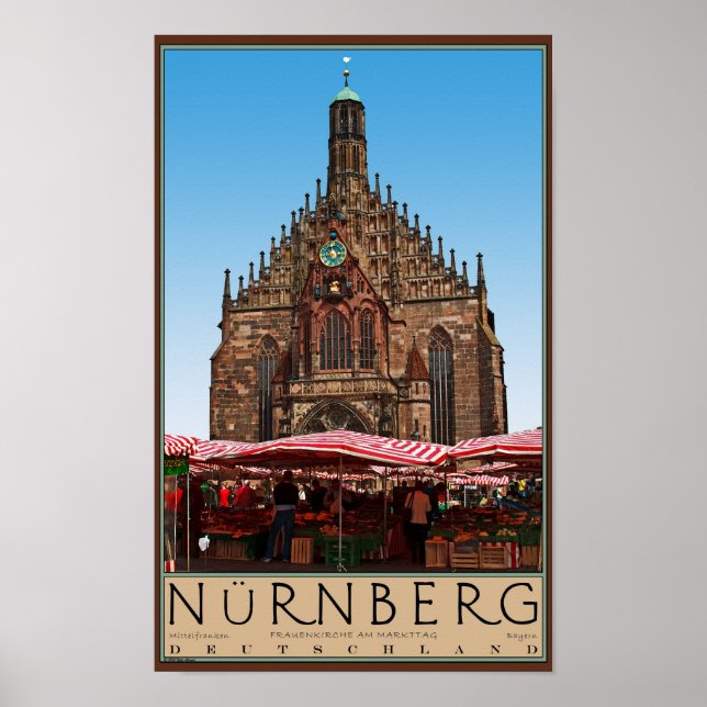 Nürnberg - Frauenkirche Poster (Vorne)
