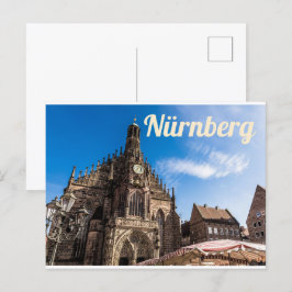 Nürnberg Hauptmarkt Nürnberg Bayern Deutschland Feiertagspostkarte