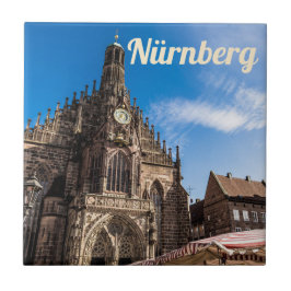 Nürnberg Hauptmarkt Nürnberg Bayern Deutschland Fliese