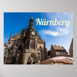 Nürnberg Hauptmarkt Nürnberg Bayern Deutschland Poster
