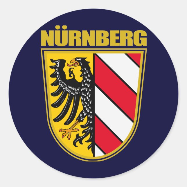 Nürnberg (Nürnberg) Runder Aufkleber (Vorderseite)