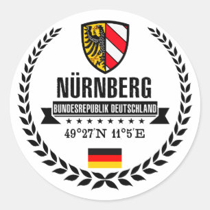 Nürnberg Runder Aufkleber