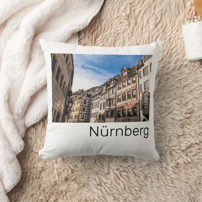 Nürnberg Stadtbild Bayern Deutschland Souvenir Kissen (Decke)