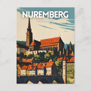 Nürnberg Travel Poster Postkarte