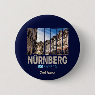 Nürnberg Vintag Bayern Deutschland Souvenir Button