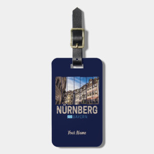 Nürnberg Vintag Bayern Deutschland Souvenir Gepäckanhänger