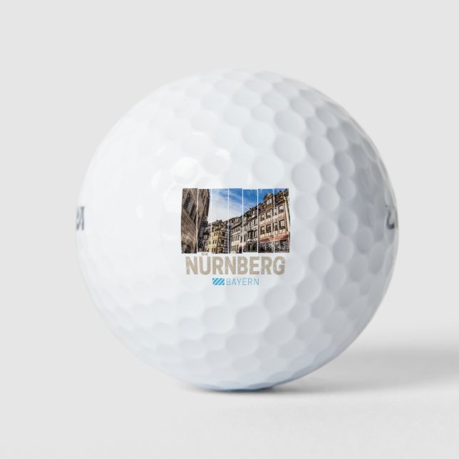 Nürnberg Vintag Bayern Deutschland Souvenir Golfball (Vorderseite)
