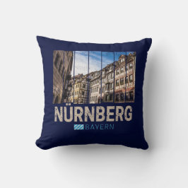 Nürnberg Vintag Bayern Deutschland Souvenir Kissen
