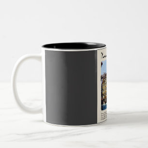 Nürnberg Vintage Aquarell Reise Zweifarbige Tasse
