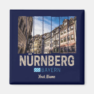 Nürnberg Vintage Bayern Deutschland Souvenir Magnet
