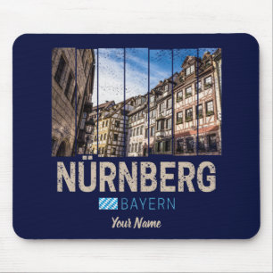 Nürnberg Vintage Bayern Deutschland Souvenir Mousepad