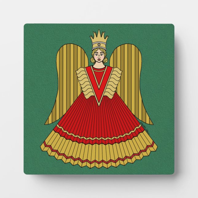 Nürnberg Weihnachtsangel Fotoplatte (Vorderseite)