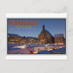 Nürnberg Weihnachtsmarktnacht Feiertagspostkarte
