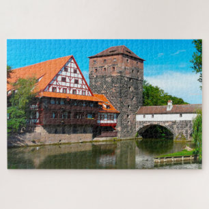 Nürnberger Altstadt Deutschland. Jigsaw Puzzle