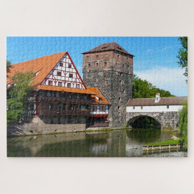Nürnberger Altstadt Deutschland. Jigsaw Puzzle (Horizontal)