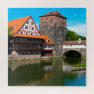 Nürnberger Altstadt Deutschland. Jigsaw Puzzle