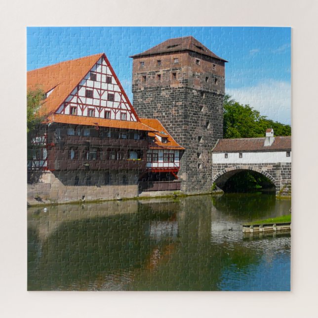 Nürnberger Altstadt Deutschland. Jigsaw Puzzle (Vertikal)