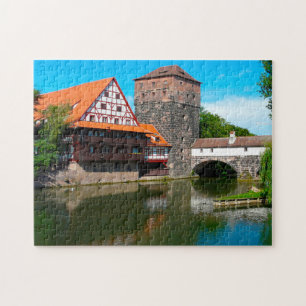 Nürnberger Altstadt Deutschland. Puzzle
