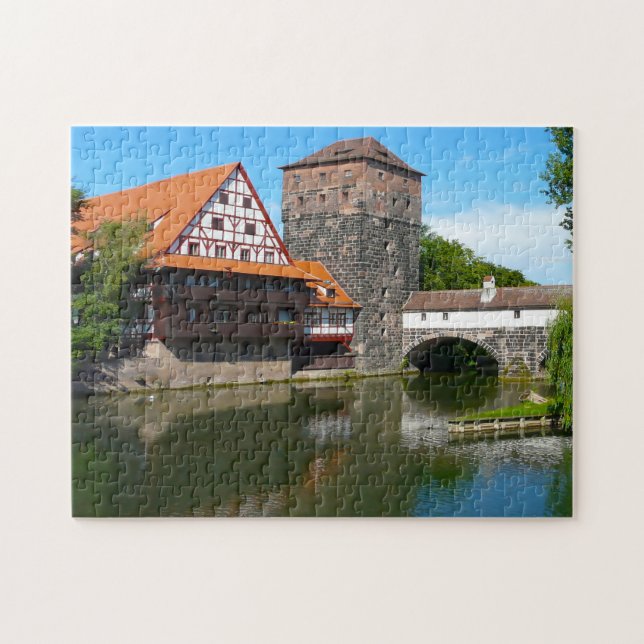 Nürnberger Altstadt Deutschland. Puzzle (Horizontal)