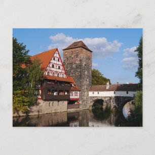 Nürnberger Brücke, Deutschland Postkarte
