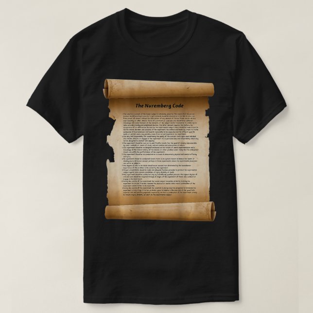Nürnberger Kodex für Scroll T-Shirt (Design vorne)