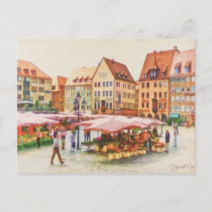 Nürnberger Markt in Deutschland von Shawna Mac Postkarte