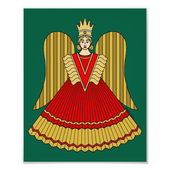 Nürnberger Weihnachtsengel Fotodruck (Vorne)