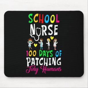 Nurse 100 Tage Patching Tiny Humans Spaß 100 Tage Mousepad