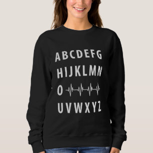 Nurse ABCs PQRST EKG Herzrhythmuskardiologie Sweatshirt